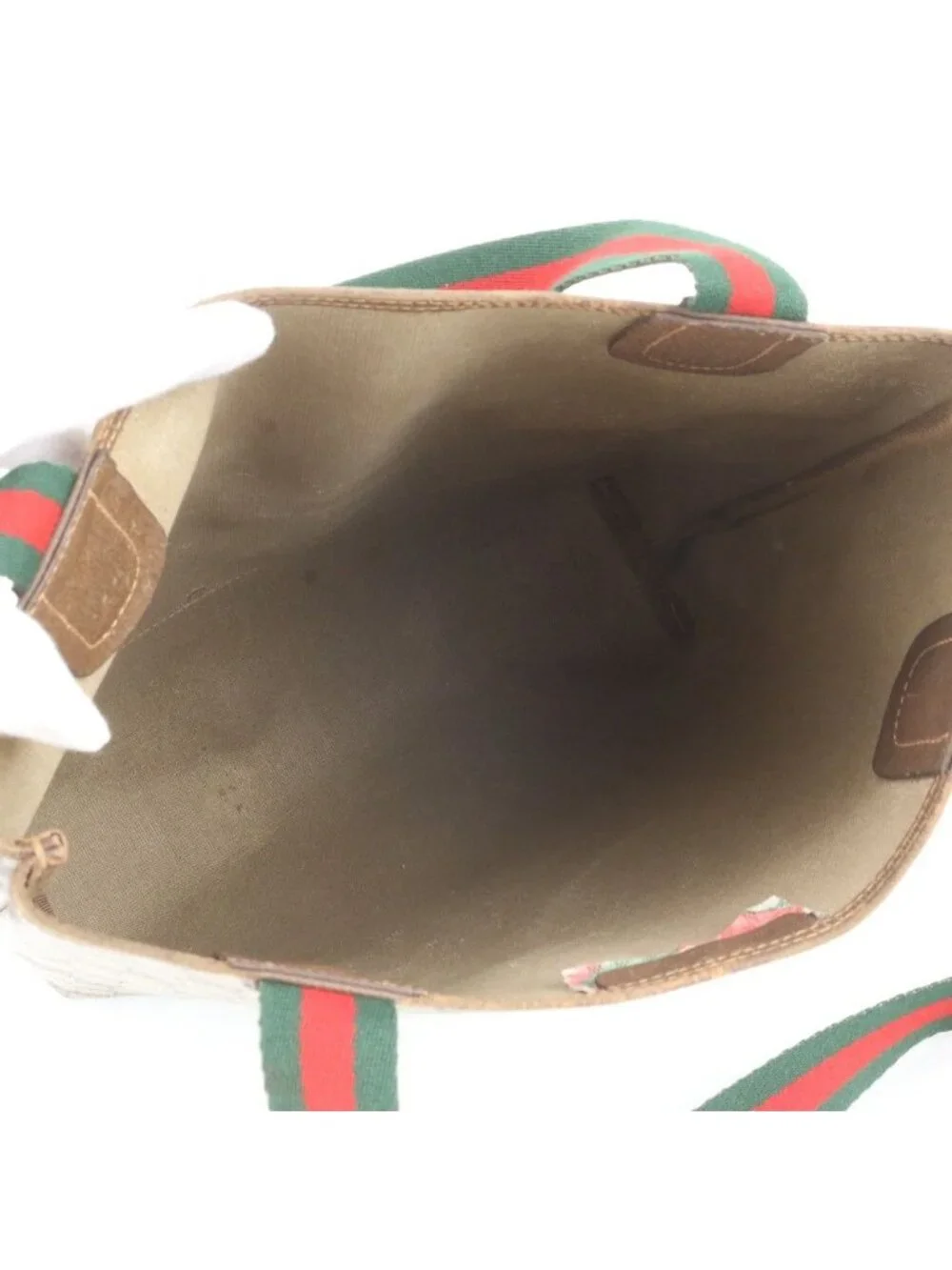 Gucci Vintage GG Supreme Sherry Line Leather Tote Bag